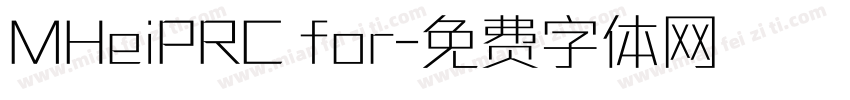 MHeiPRC for字体转换